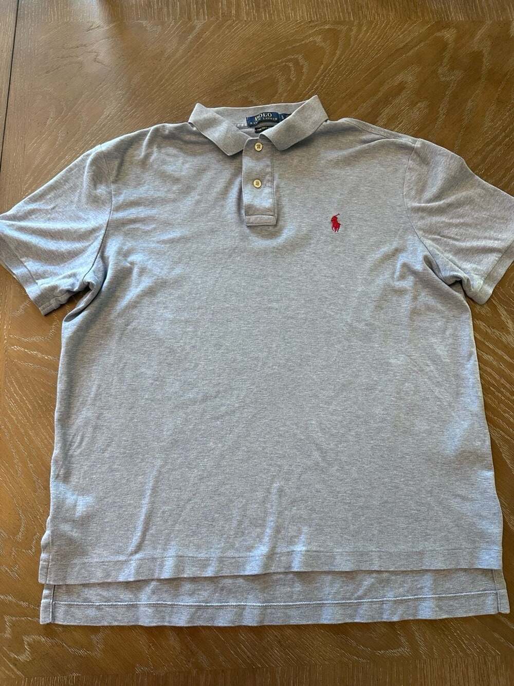 Polo Ralph Lauren Men's Pima Soft Touch Short Sleeve Polo Shirt Grey